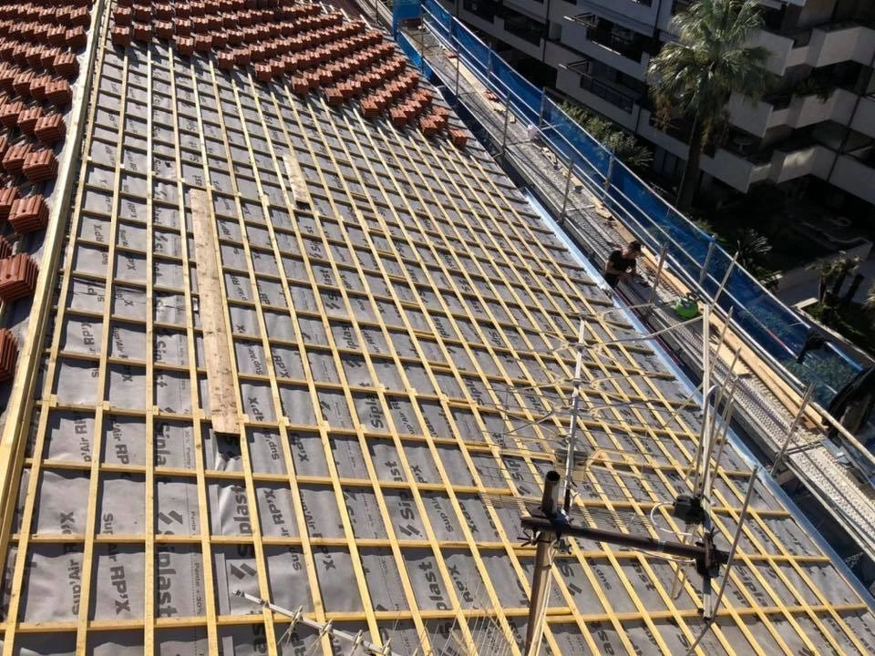 Rénovation toiture Antibes Chemin des Terriers